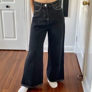 Black Wide Leg Jeans